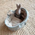 Schattig konijntje in draagmandje - Maileg, Kinderen en Baby's, Speelgoed | Knuffels en Pluche, Ophalen, Zo goed als nieuw, Konijn