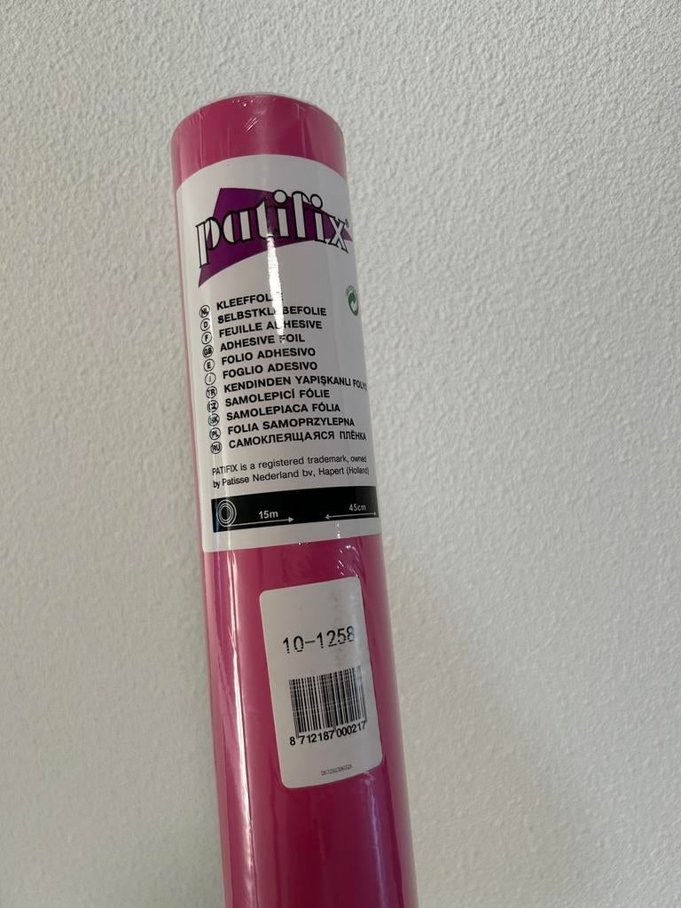 NIEUW op rol Plakfolie Fuchsia roze  45cm x 15m, Huis en Inrichting, Ophalen of Verzenden, Minder dan 10 m², Roze