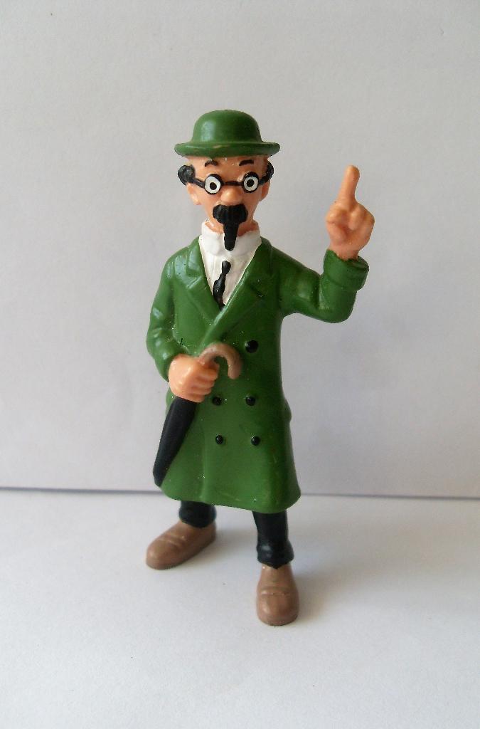 Kuifje Figuurtje Professor Zonnebloem Tintin Herge, Ophalen of Verzenden, Kuifje, Zo goed als nieuw, Beeldje of Figuurtje