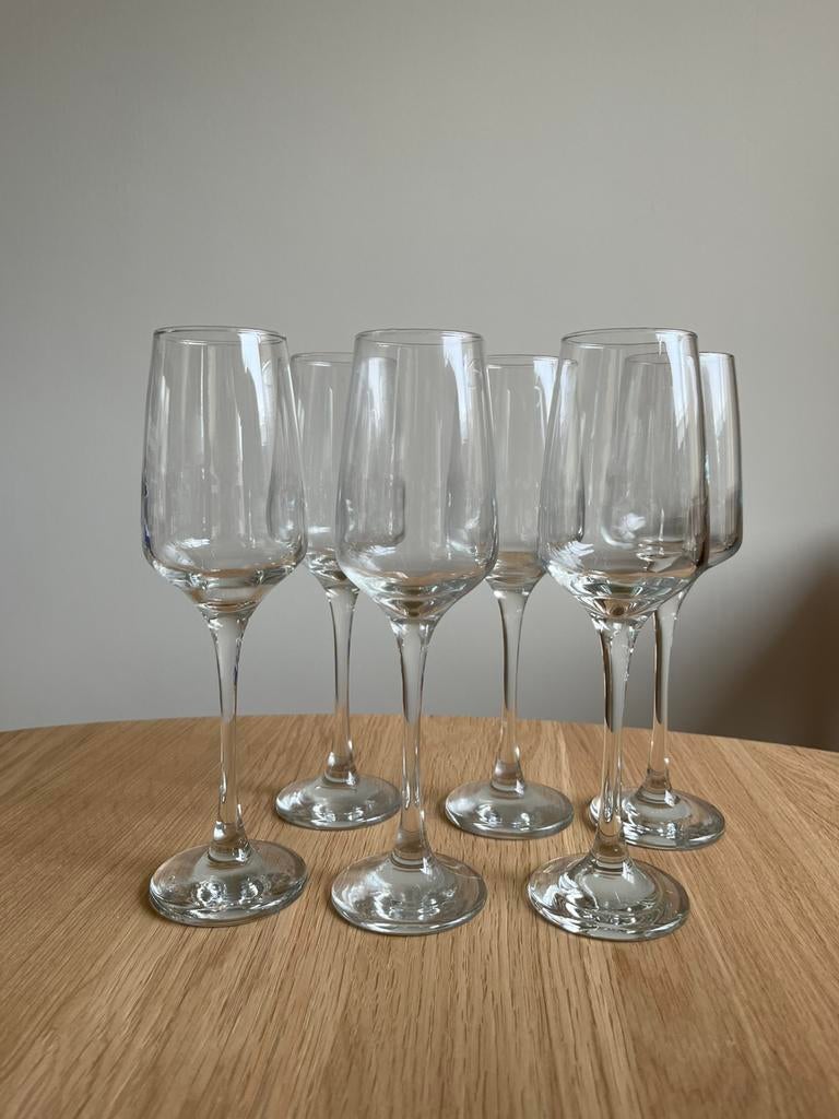 Champagneglazen 6 stuks - nieuw, Ophalen of Verzenden, Nieuw, Overige typen