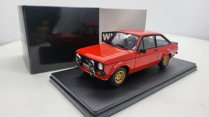 Ford Escort MK II RS 2000, rot, 1977, Hobby en Vrije tijd, Modelauto's | 1:24, Nieuw, Auto, Overige merken, Ophalen of Verzenden