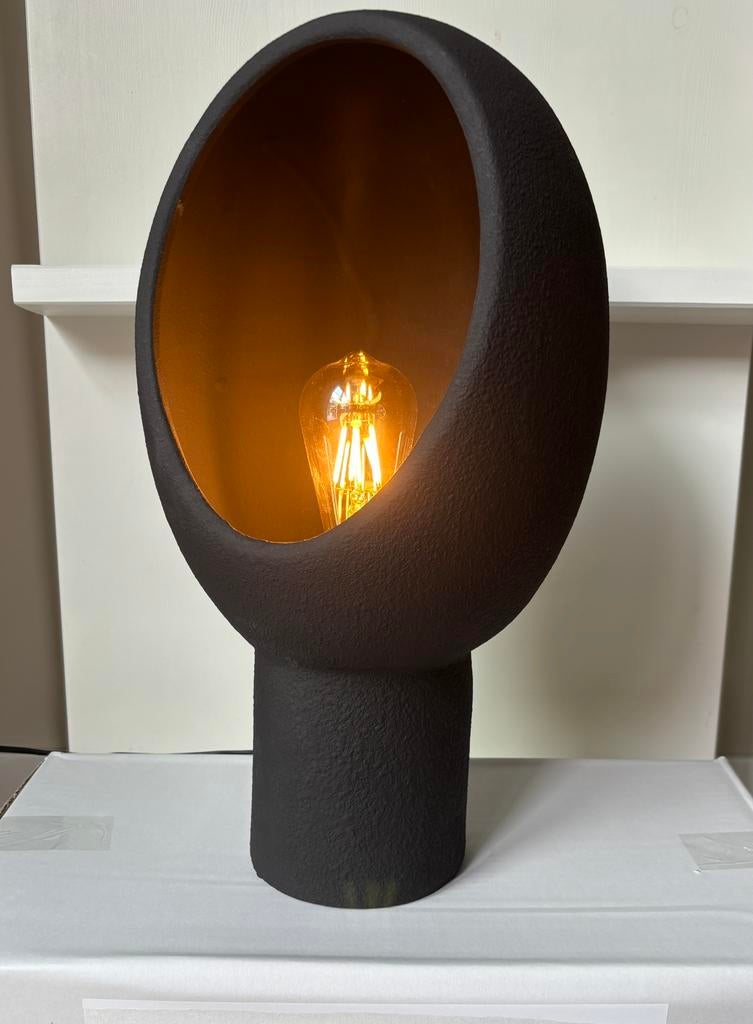 Lamp Vtwonen Light & living Monk keramiek zwart NIEUW 2x, Huis en Inrichting, Lampen | Tafellampen, Japandi Modern Japandi Wabi Sabi