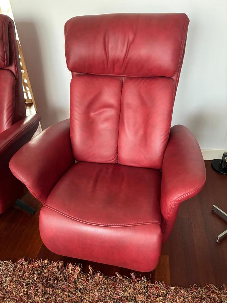 STA OP FAUTEUILS, Huis en Inrichting, Fauteuils, Zo goed als nieuw, Leer, Metaal, 75 tot 100 cm, 75 tot 100 cm, Ophalen