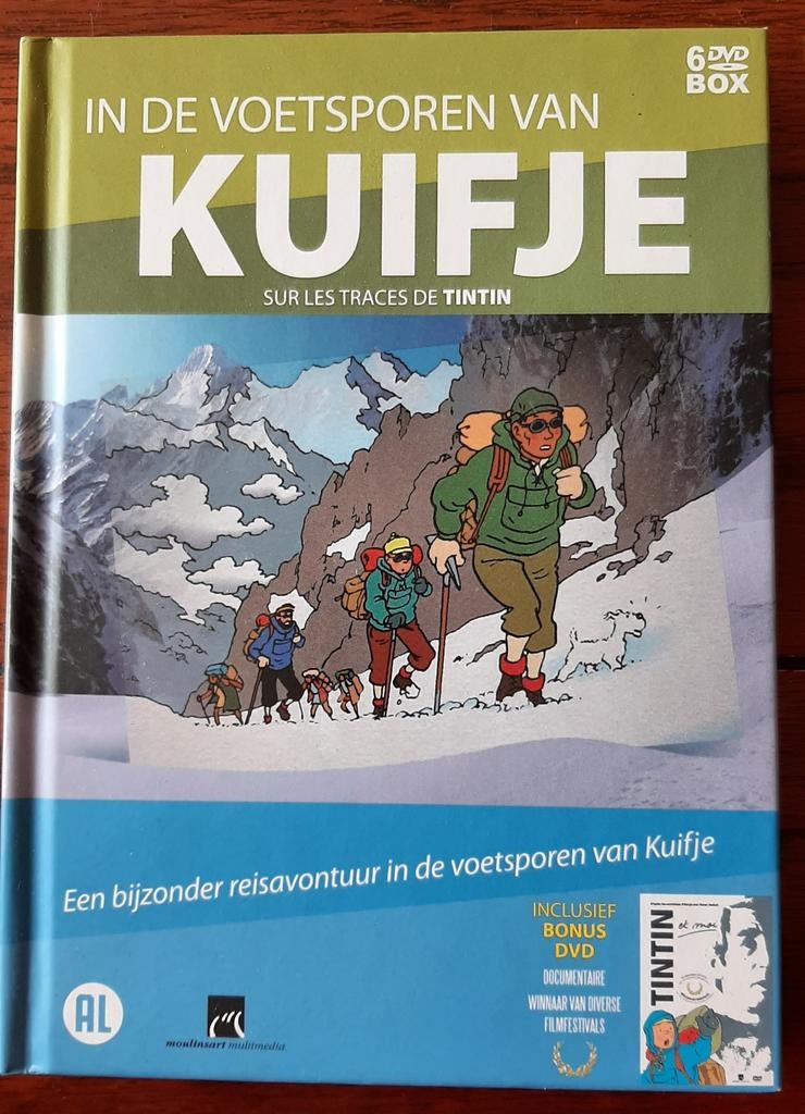 In de voetsporen van Kuifje = Tintin - 2011 - Herge dvd-box, Verzamelen, Stripfiguren, Ophalen of Verzenden, Kuifje, Zo goed als nieuw