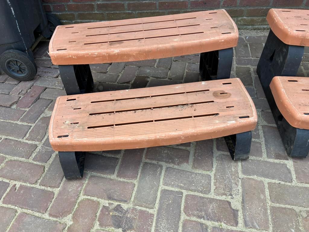 Kunststof opstap hot tub of bubbelbad, Tuin en Terras, Bubbelbaden en Hottubs, Ophalen, Zo goed als nieuw, Trap