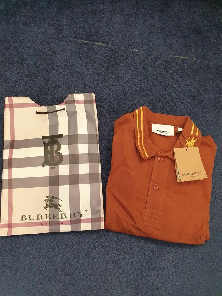 Burberry Polo Shirt XL Oranje Nieuw Ongedragen, Kleding | Heren, Oranje, Ophalen of Verzenden, Burberry, Maat 56/58 (XL)