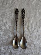 2x Antieke Djokja zilveren lepeltjes - 800 zilver, Antiek en Kunst, Antiek | Bestek, Ophalen of Verzenden