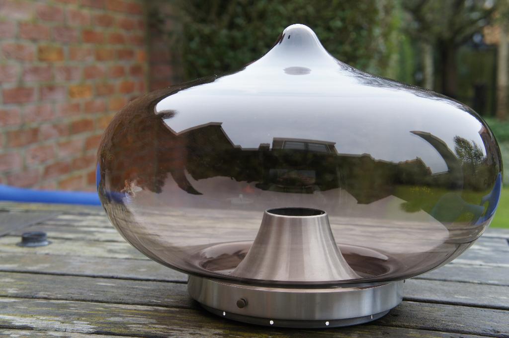 Dijkstra druppellamp vintage lamp jaren 60 lamp., Huis en Inrichting, Ophalen of Verzenden, Gebruikt, Glas, Vintage