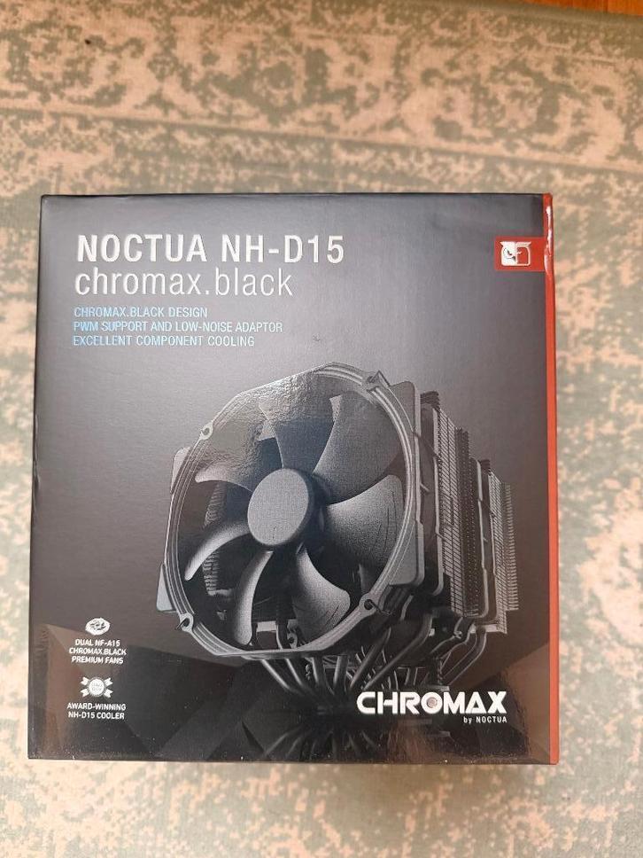 Noctua NH-D15 chromax.black CPU Cooler, Computers en Software, Computerkoelers, Zo goed als nieuw, Luchtkoeling, Ophalen