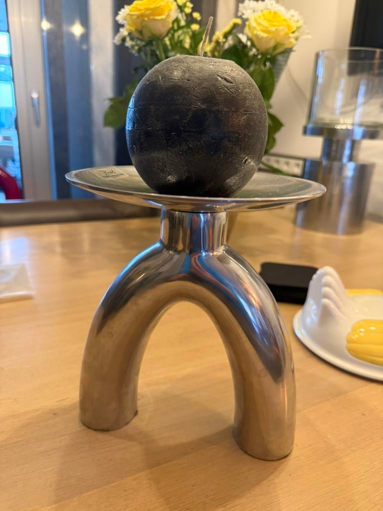 Mooie kandelaar van Bob collectie, Ophalen of Verzenden, Zo goed als nieuw, Overige materialen, Minder dan 25 cm