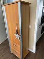 Mooie berken woonkamerkast met aluminium accenten, Ophalen, Gebruikt