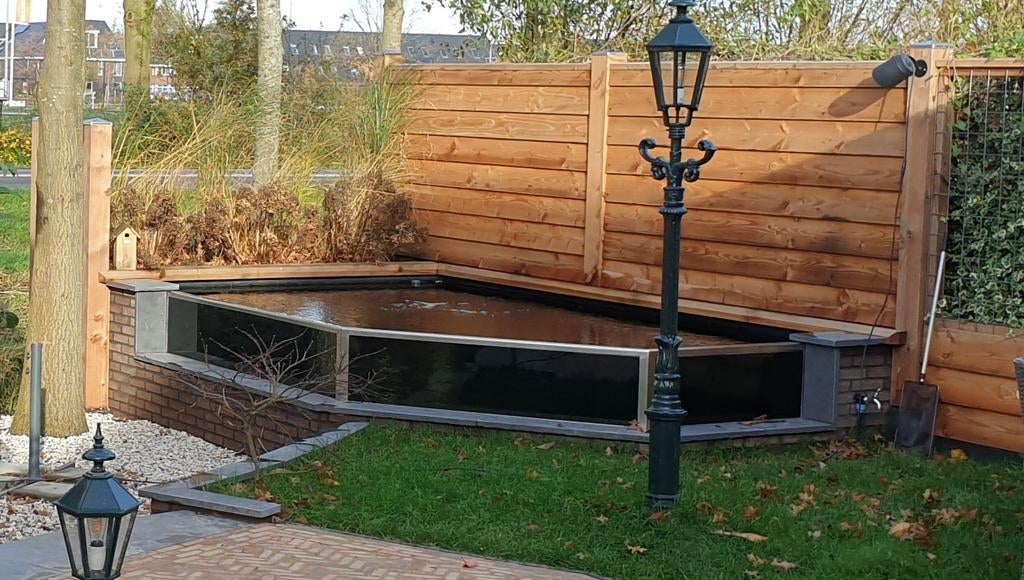 Raam t.b.v. (Koi) vijver, Ophalen