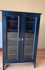 IKEA Havsta Kastje met Glazen Deuren - Zwart, Ophalen, Gebruikt