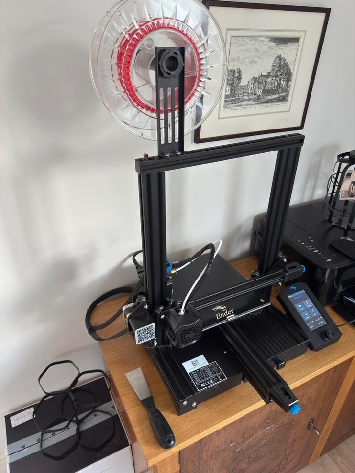 3d printer — creality ender 3 v2, Computers en Software, 3D Printers, Zo goed als nieuw, Ophalen