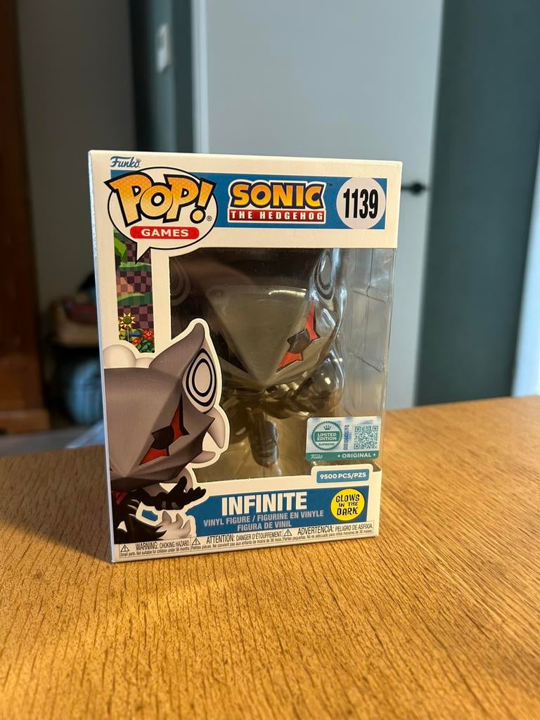 Funko pop! Infinite Sonic 1139 Glow Exclusive 9500 pcs, Ophalen of Verzenden, Zo goed als nieuw