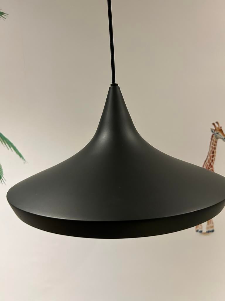 Tom Dixon Beat Light Wide Hanglamp - Zwart (36x16 cm), Ophalen of Verzenden, Zo goed als nieuw, Metaal, Minder dan 50 cm