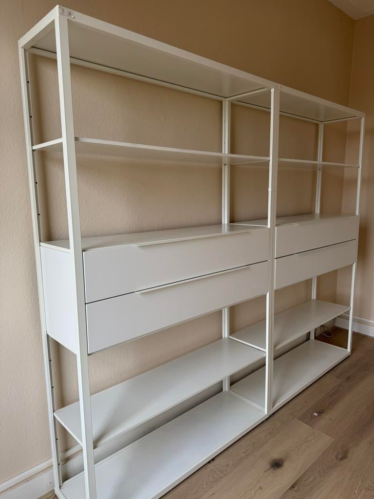 IKEA FJÄLKINGE kast – dubbele set met lades – wit – zgan!, Huis en Inrichting, Ophalen, Zo goed als nieuw
