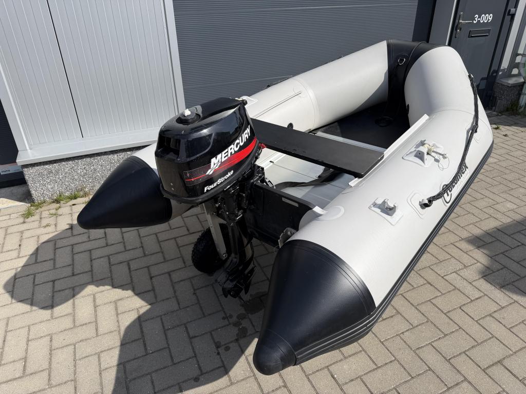Talamex Aqualine QLX 250 Alu Rubberboot incl. Mercury 4PK 4T, Overige merken, Gebruikt, Wfwatersport@botenverhuurhoorn.nl, Talamex