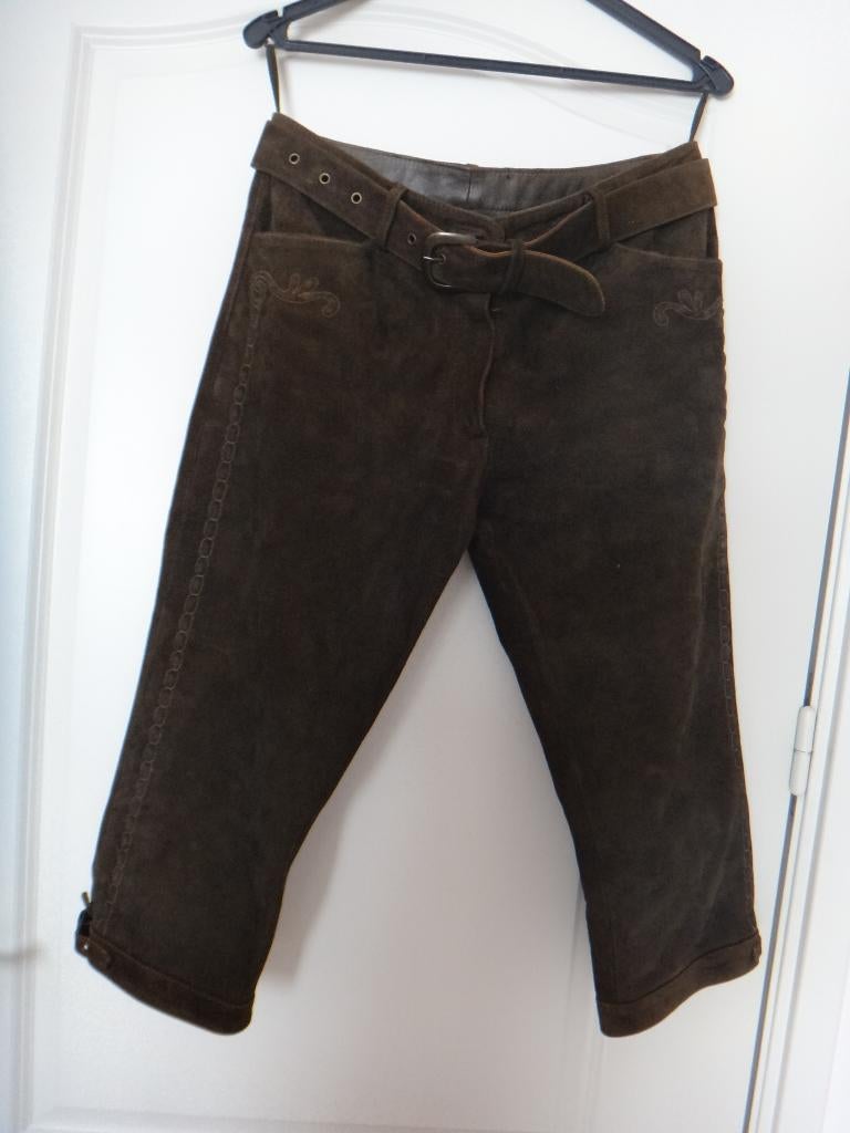 T.K.  echte Oostenrijke dames lederhose, in goede staat, Maat 38/40 (M), Ophalen of Verzenden, Overige thema's, Kleding