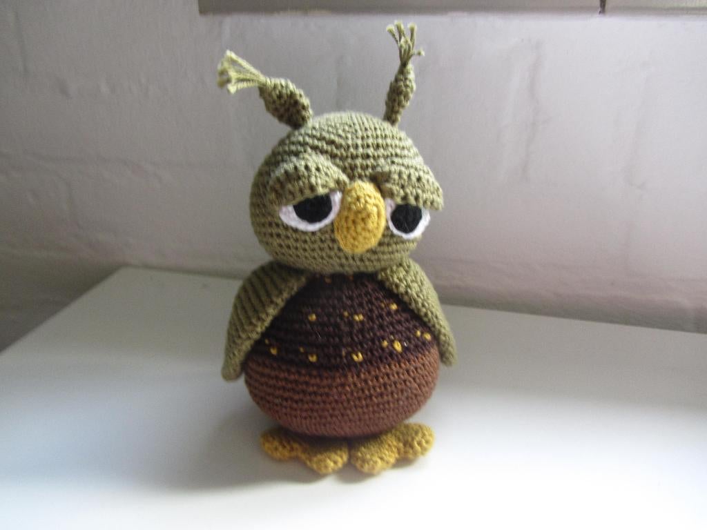 Kleine uil, Nieuw, Ophalen of Verzenden, Klein (minder dan 20 cm), Handgemaakt