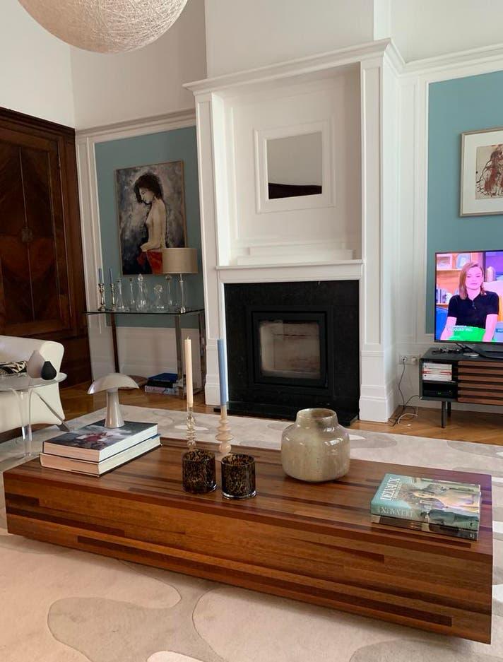 Linteloo Aulia salontafel 180x60 cm, Huis en Inrichting, Tafels | Salontafels, Ophalen, Modern design, 50 tot 100 cm, Zo goed als nieuw