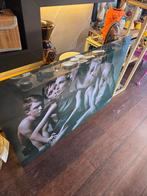 Design glas foto print naakt modern deco interieur foto, Ophalen of Verzenden