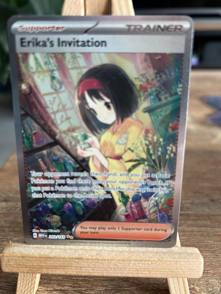 Erika's invitation Mew203, Ophalen of Verzenden, Nieuw, Losse kaart, Foil