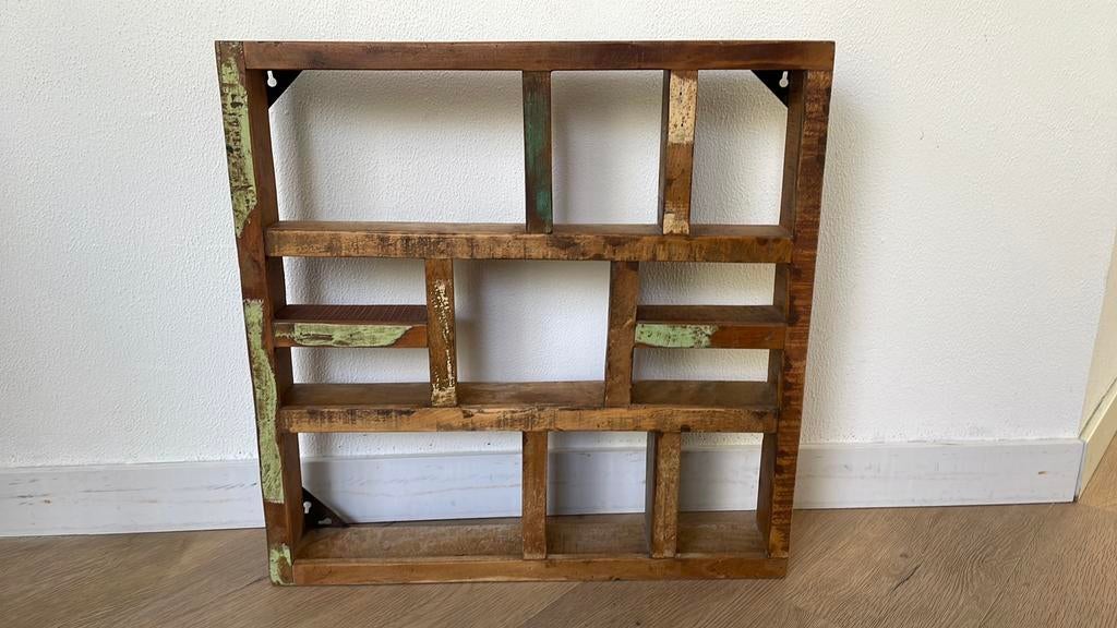 Letterbak hout, Huis en Inrichting, Woonaccessoires | Wanddecoraties, Verzenden, Zo goed als nieuw
