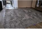Vloerkleed vierkant grijs hoogpolig 240x240, Ophalen, Minder dan 10 m², Grijs, Tapijt