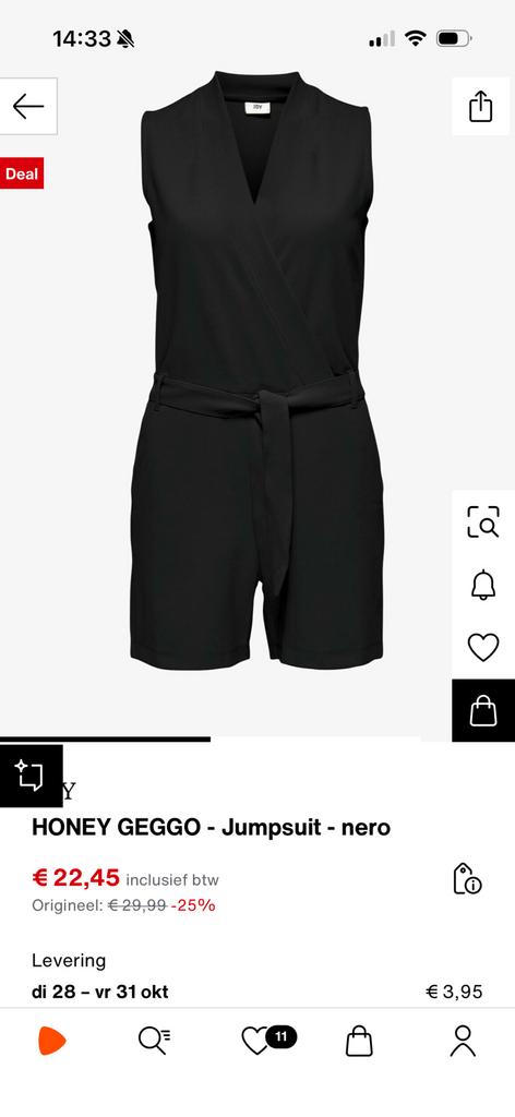 Nieuw Jacqueline de Yong zwarte nette jumpsuit playsuit M, Kleding | Dames, Jumpsuits, Ophalen of Verzenden, Nieuw, Maat 38/40 (M)