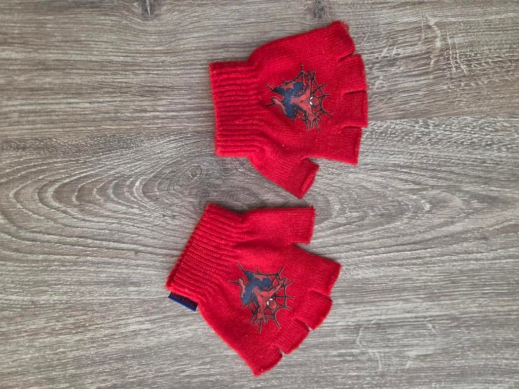 Spiderman vingerloze handschoenen voor kinderen, Ophalen of Verzenden, Gebruikt, Jongetje, Wanten