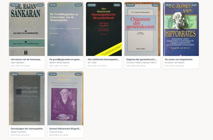Homeopatische boeken jaar 1; Organon; Grondslagen etc..., Boeken, Overige Boeken, Zo goed als nieuw, Ophalen of Verzenden