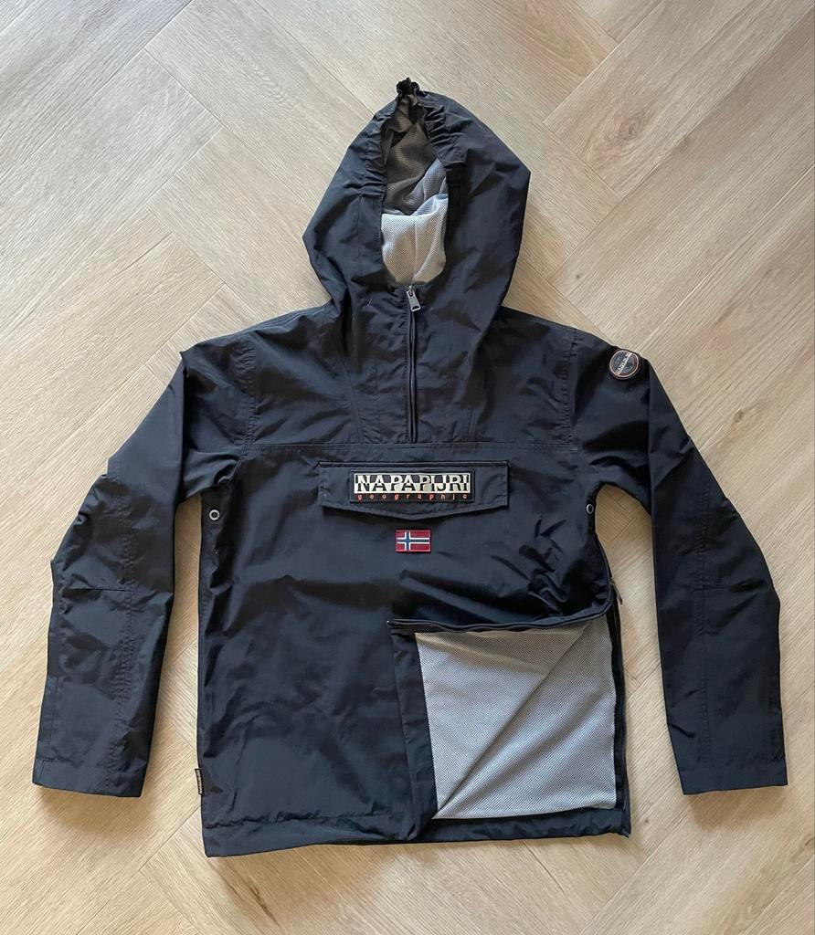 Napapijri jas zwart maat 170 (S), Kleding | Heren, Jassen | Zomer, Zo goed als nieuw, Maat 46 (S) of kleiner, Zwart, Ophalen of Verzenden