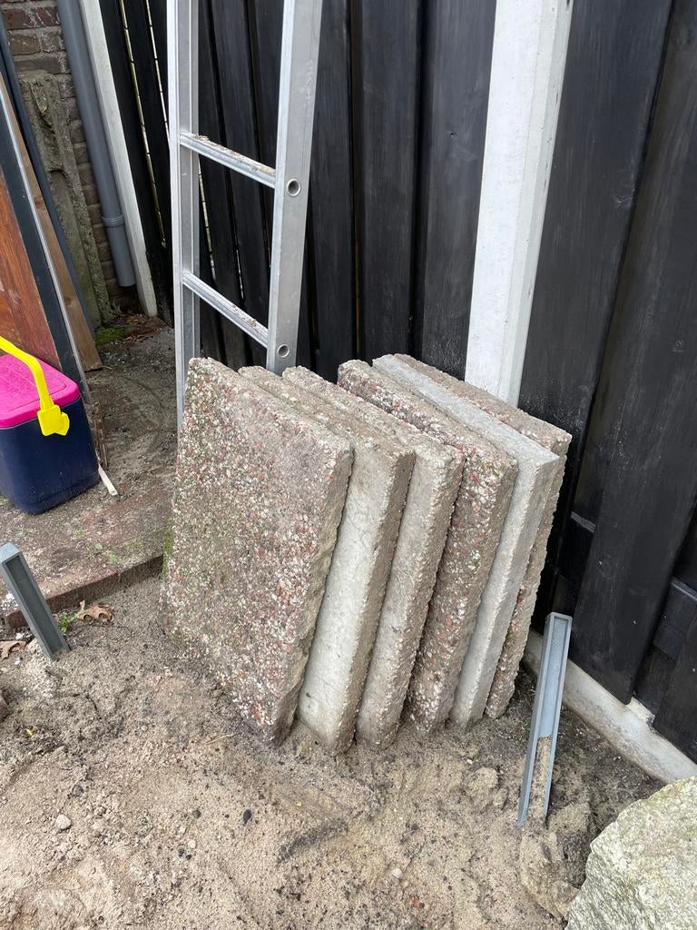 Grindtegels 40x60 cm 9 stuks, Gebruikt, Ophalen of Verzenden, Minder dan 5 m², Grind