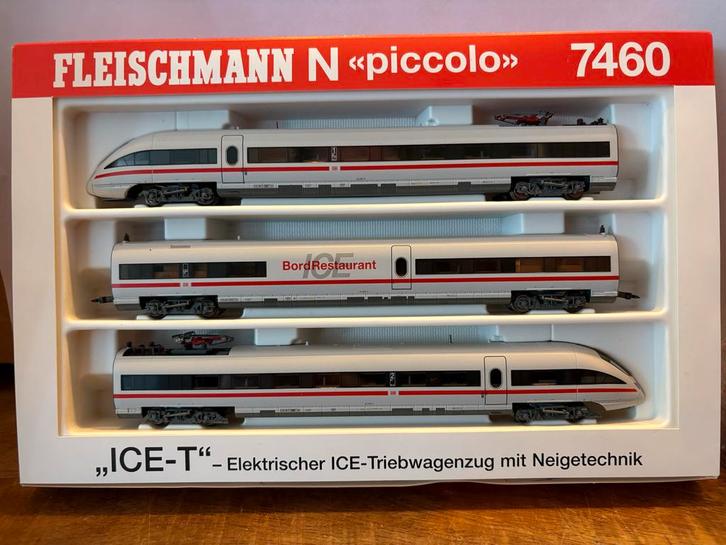 Fleischmann N Piccolo ICE-T Treinset 7460, Hobby en Vrije tijd, Modeltreinen | N-Spoor, Zo goed als nieuw, Treinset, Gelijkstroom
