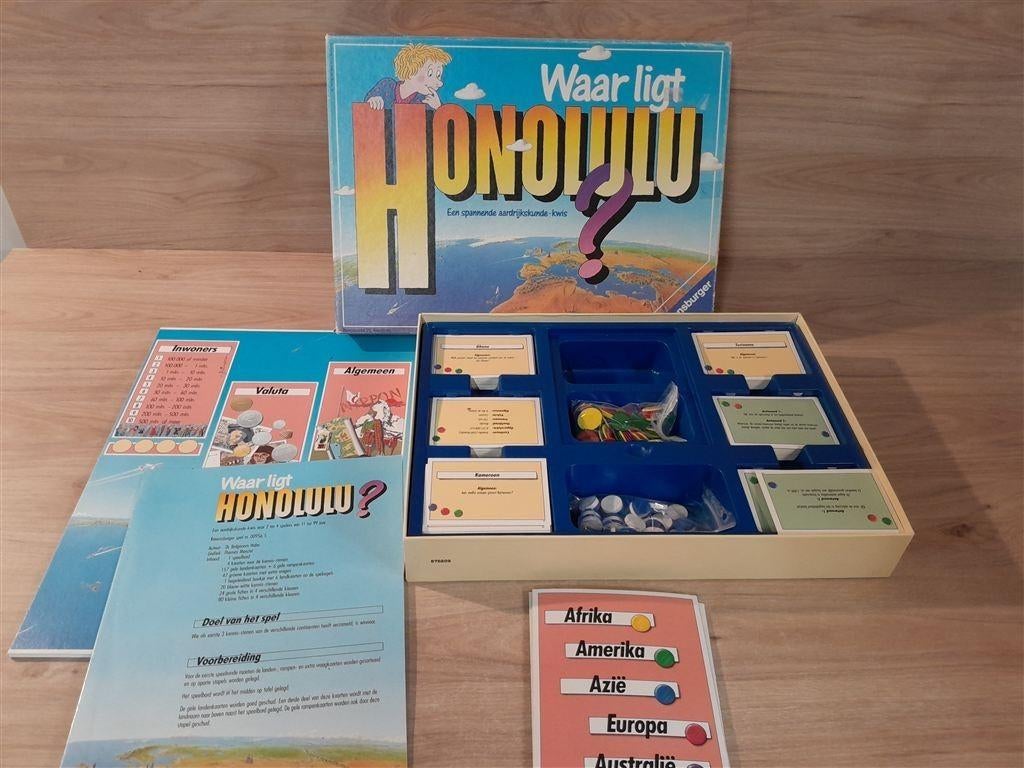 Waar ligt Honolulu - topo aardrijkskunde spel - s5772