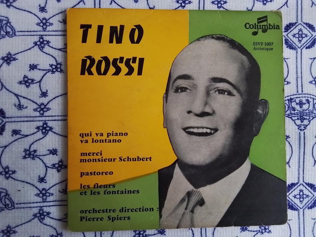 Tino rossi          Qui va piano va lontano (4 liedjes), Cd's en Dvd's, Vinyl Singles, Ophalen of Verzenden, Zo goed als nieuw