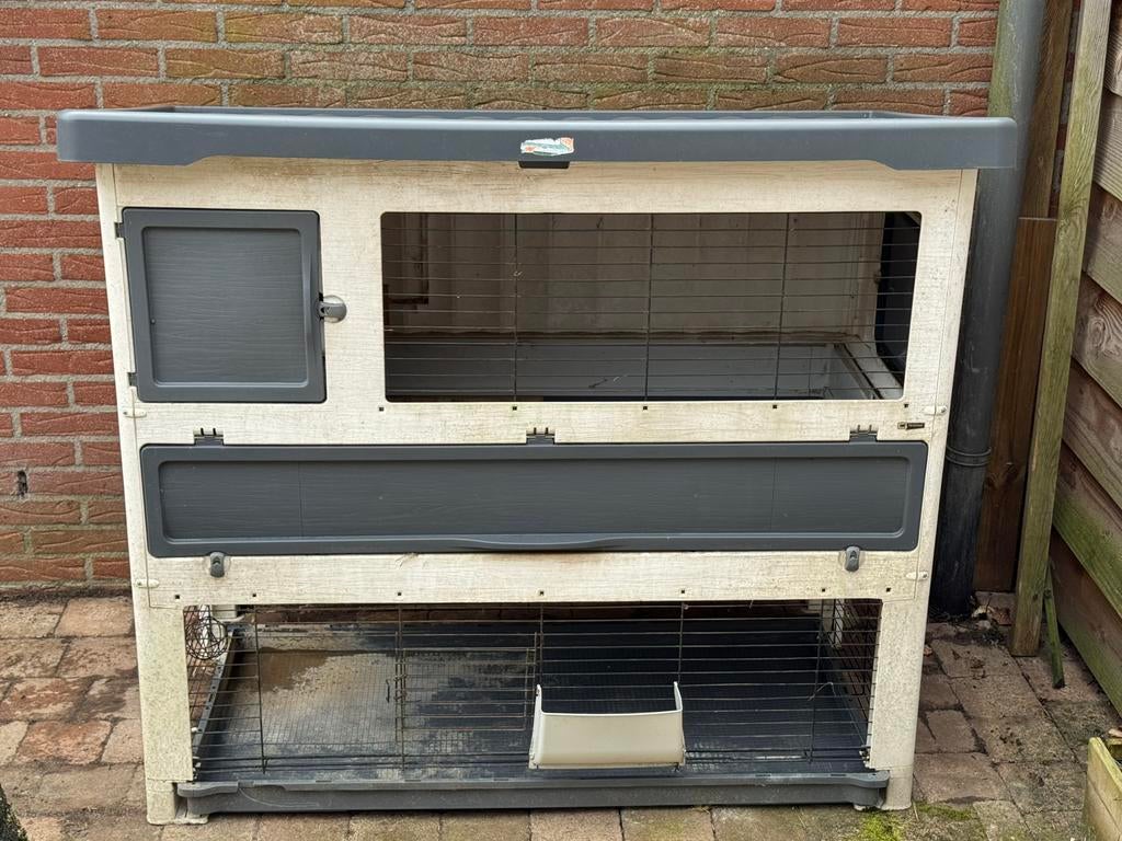 Ferplast konijnenhok, Dieren en Toebehoren, Knaagdieren en Konijnen | Hokken en Kooien, Ophalen, 90 cm of meer, Konijn, Hok