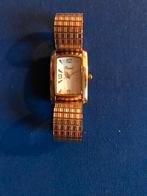 vierkante dames horloge met een rek band, Overige merken, Staal, Staal, Polshorloge