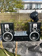 Jamo D 265 speakerset met versterker en discolamp, Gebruikt, Ophalen of Verzenden, 120 watt of meer, Front, Rear of Stereo speakers