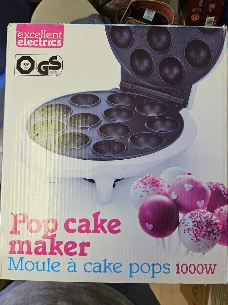 Pop Cake Maker - Excellent Electrics 1000W, Hobby en Vrije tijd, Taarten en Cupcakes maken, Ophalen of Verzenden