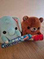 Knuffels: Olifant met Mentos en Beer met Pringles, Ophalen of Verzenden