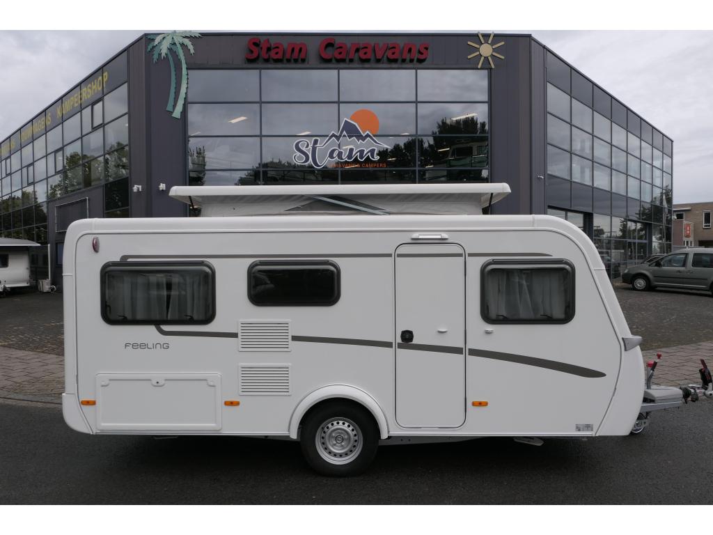 Eriba Feeling 425 NIEUW STAAT, Caravans en Kamperen, Standaardzit, Tot en met 2, 4 tot 5 meter, Eriba