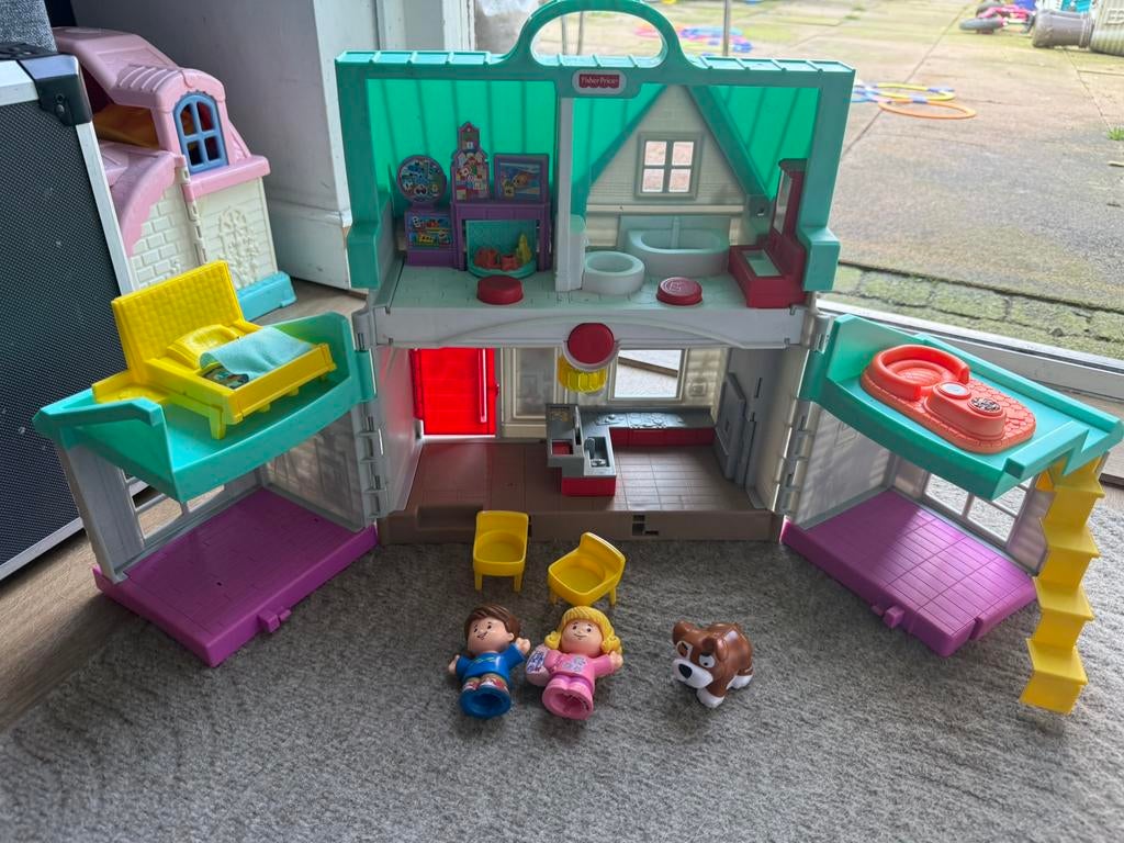 speelhuis little people, Kinderen en Baby's, Speelgoed | Fisher-Price, Ophalen of Verzenden, Zo goed als nieuw, Speelset