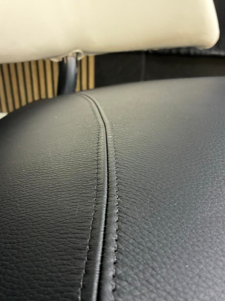 Design Pallone fauteuil zwart wit - Nieuw Leer