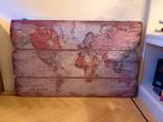 Decoratieve Wereldkaart Wanddecoratie, Ophalen, Gebruikt