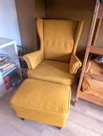 Strandmon fauteuil met voetenbank, Ophalen, Gebruikt, 75 tot 100 cm, Stof