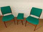 Mooie set Scandinavisch design stoelen en krukje, Ophalen, Gebruikt, Twee, Overige kleuren
