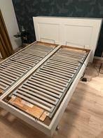 Elektrische boxspring 2 x 90x220 met hoofdbord, Ophalen, Gebruikt, 90 cm, Tweepersoons