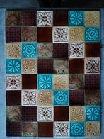 Mix van 12 antieke Engelse art nouveau tegels 46,2 x 61,7cm
